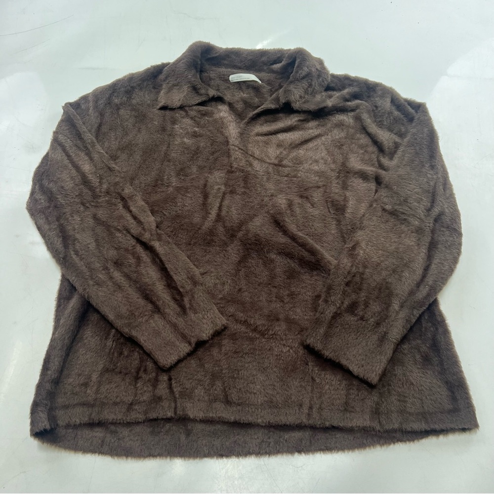 Oak+Fort men’s brown collared shirt S L47-31